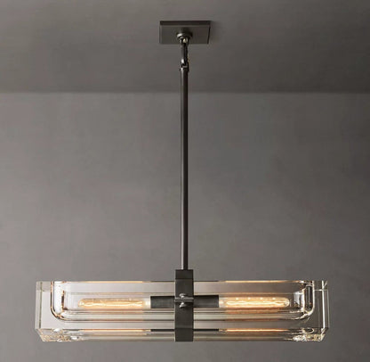 Savile Linear Crystal Chandelier 24"