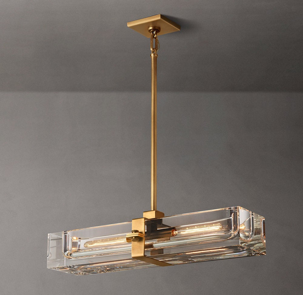 Savile Linear Crystal Chandelier 24"