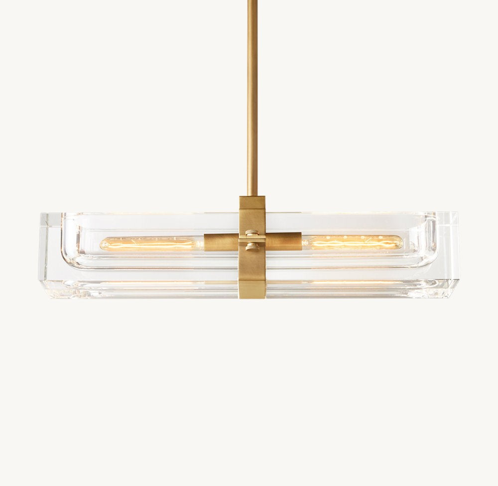 Savile Linear Crystal Chandelier 24"