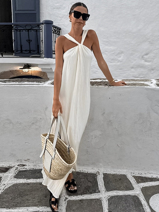 Serela Off-Shoulder Dress-Sand