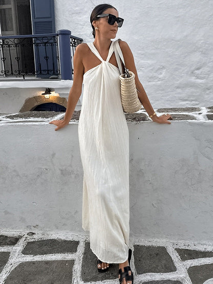 Serela Off-Shoulder Dress-Sand