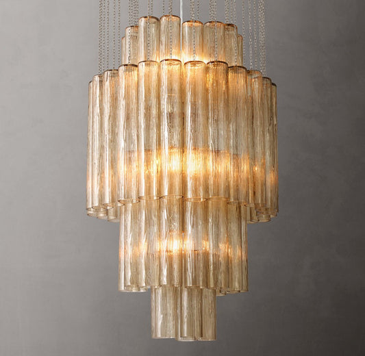 Serenella Handblown Glass Chandelier 24"