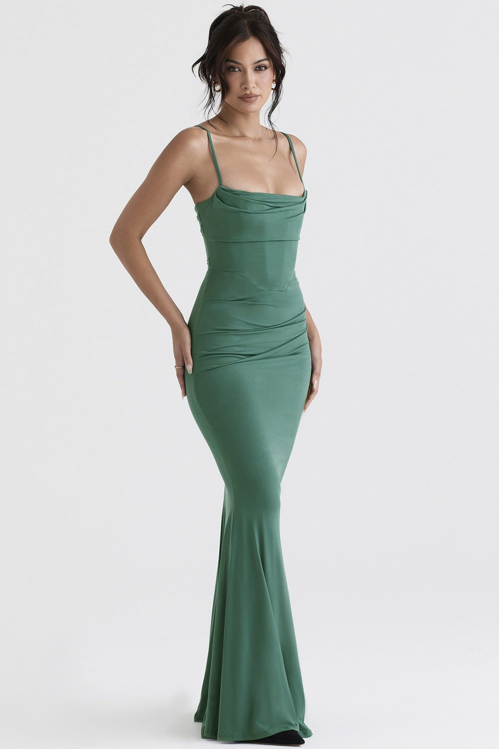 Thalassa Mermaid Gown-Emerald